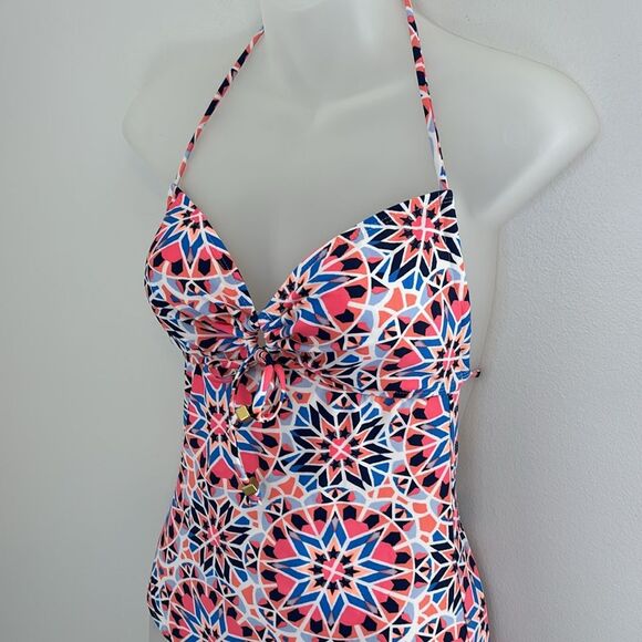Old Navy Colorful Geometric Halter Swimsuit Size Small - Picture 3 of 6